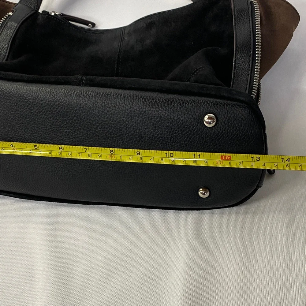 Tignanello Women's Black Suede Shoulder Bag - Picture 13 of 16